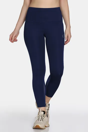 Buy Zelocity Quick Dry Gym Leggings - Blue Depth